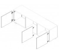 CALABRINI - stolik rtv 150 x 37 cm