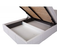 CALABRINI - łóżko eco skóra bez materaca 160 x 200 cm