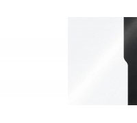 LANCO – Komoda 135 x 90 biały połysk + czarny