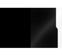 LANCO – Komoda 135 x 90 czarny połysk + biały